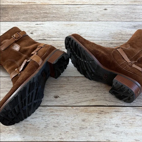 UGG Women’s Chestnut Suede Winter Boots with Shearling - Picture 5 of 5